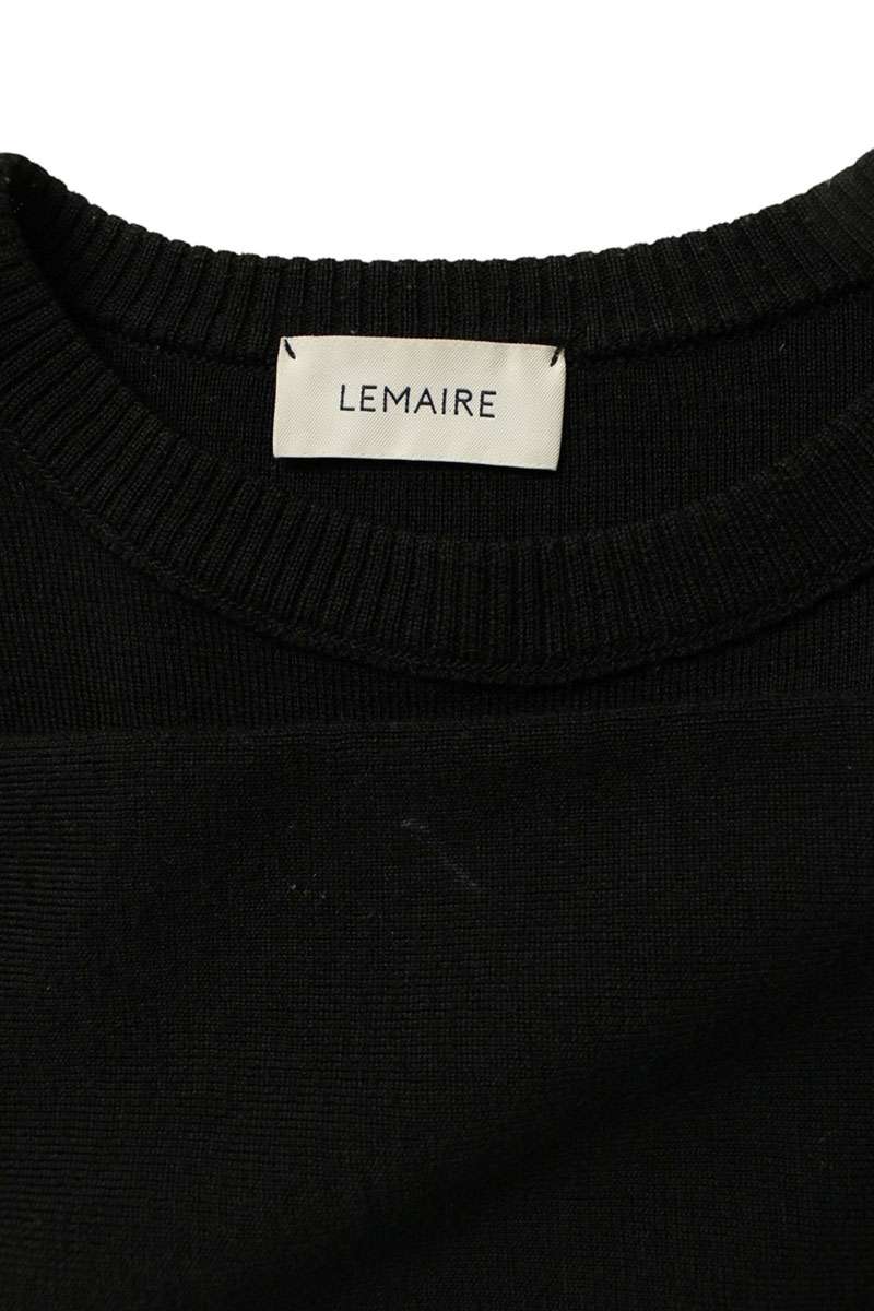 Lemaire Wool Knit Sweater Black Size S