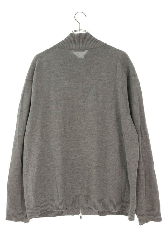 ATON Washi Wool Blend Zip-Up Knit Gray Size 6