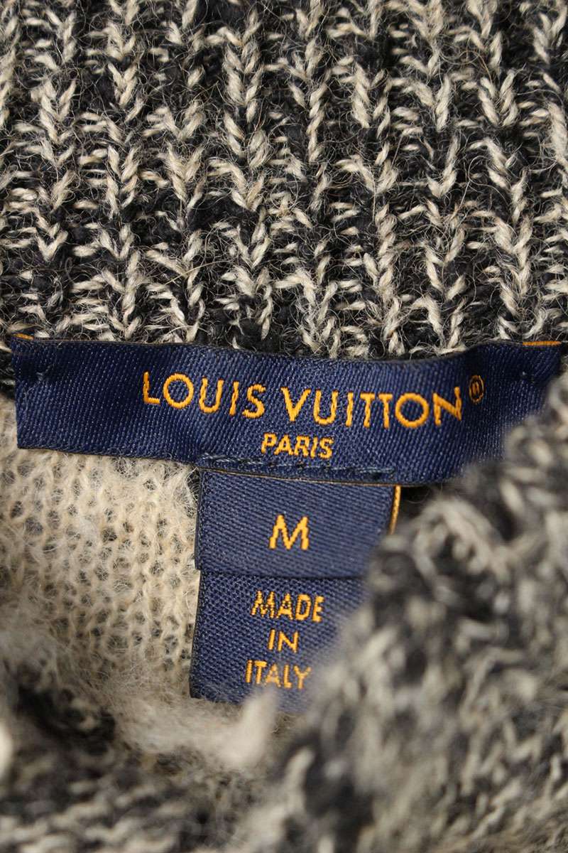 Louis Vuitton 23SS Knit Sweater Black x White Size M