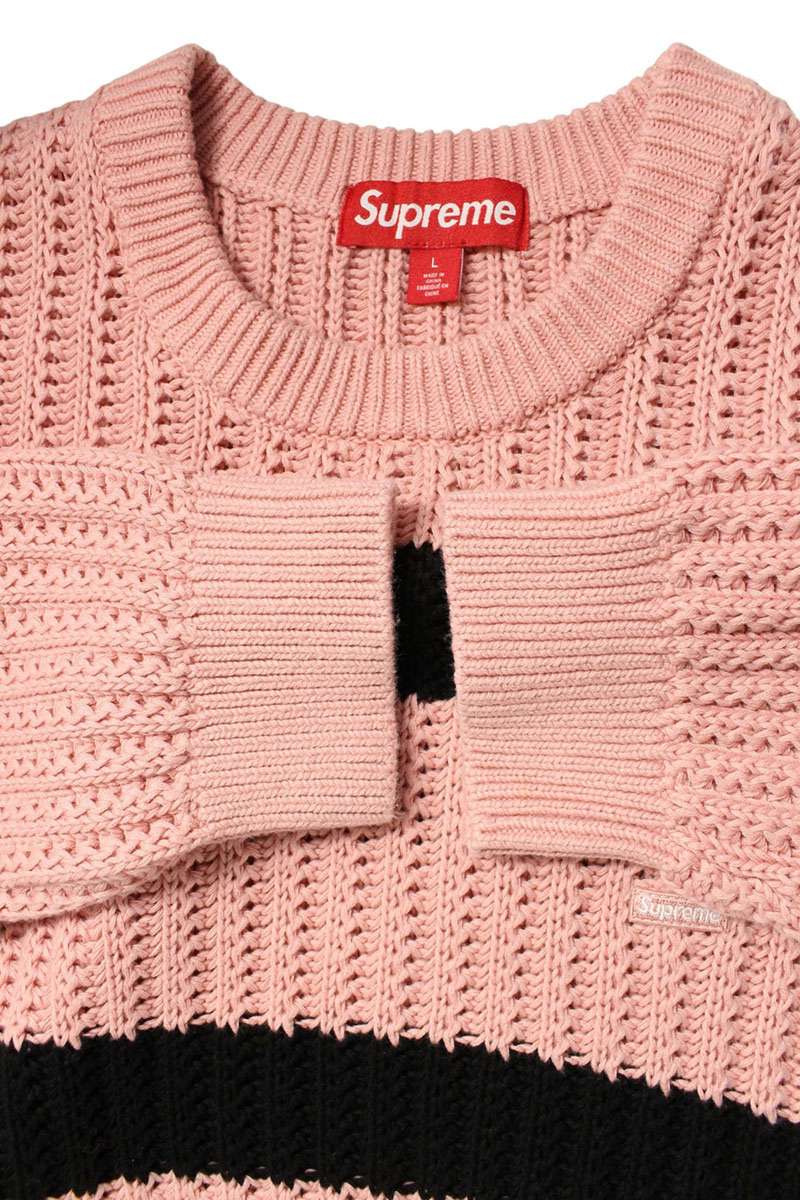 Supreme Loose Gauge Stripe Small Box Sweater 25SS Size L