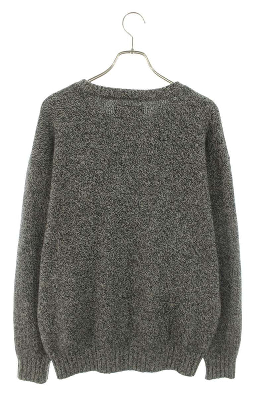 WACKO MARIA Classic Crewneck Sweater Gray Wool Size L