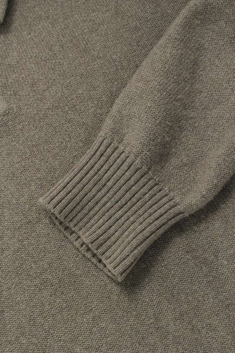 Loro Piana Cashmere Knit Shirt Gray Size L