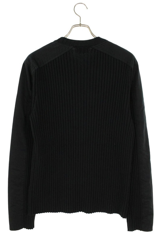 DIESEL K-MATTY Zip-Up Cotton Knit Black Size S