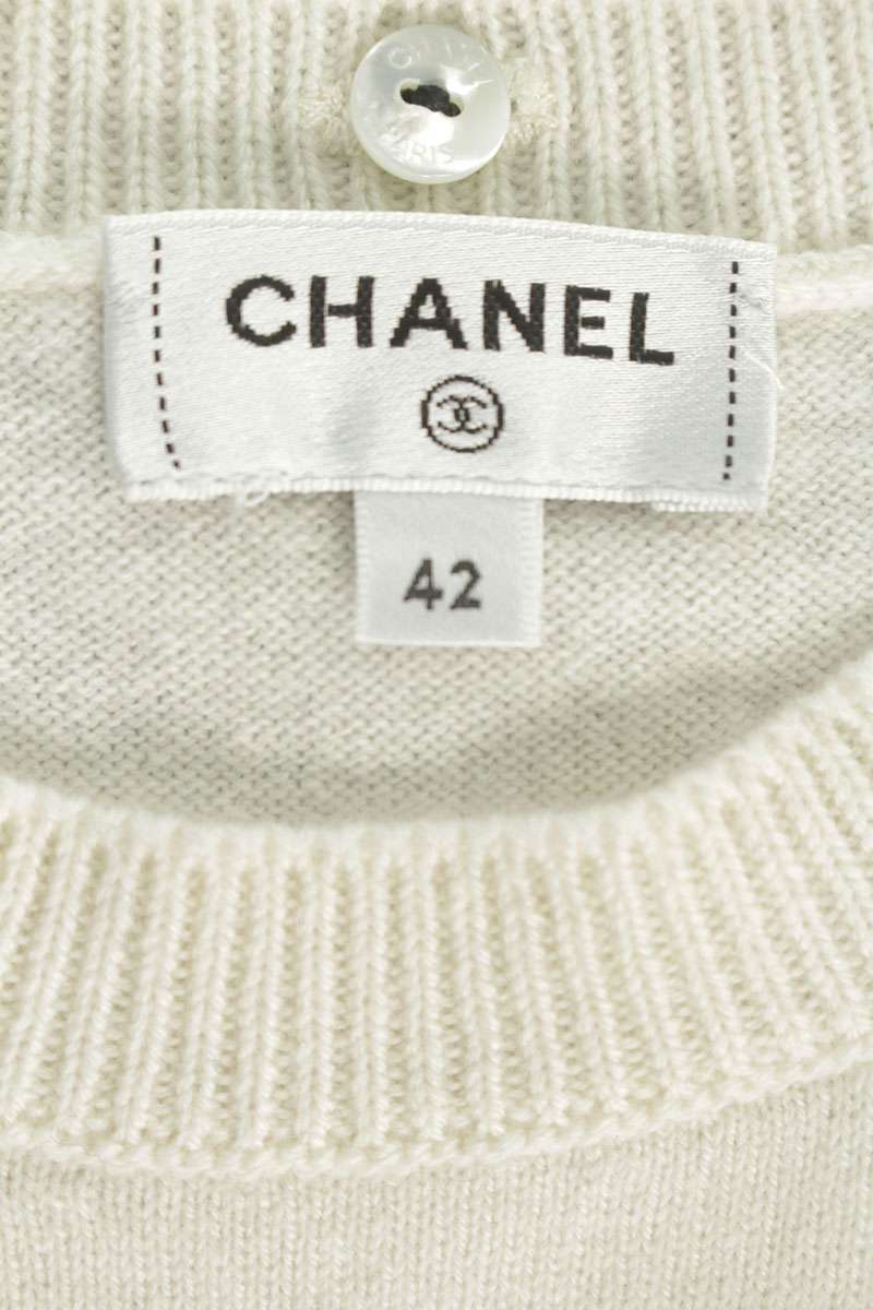 CHANEL Coco Mark Patch Layered Knit Multi Size XS