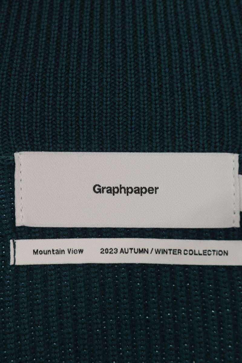 Graphpaper 23AW High Density Drivers Knit Green Size S
