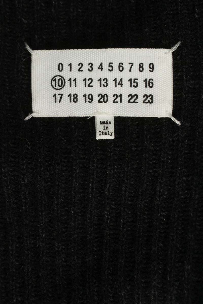 Maison Margiela Alpaca Elbow Patch Knit Gray Size XS
