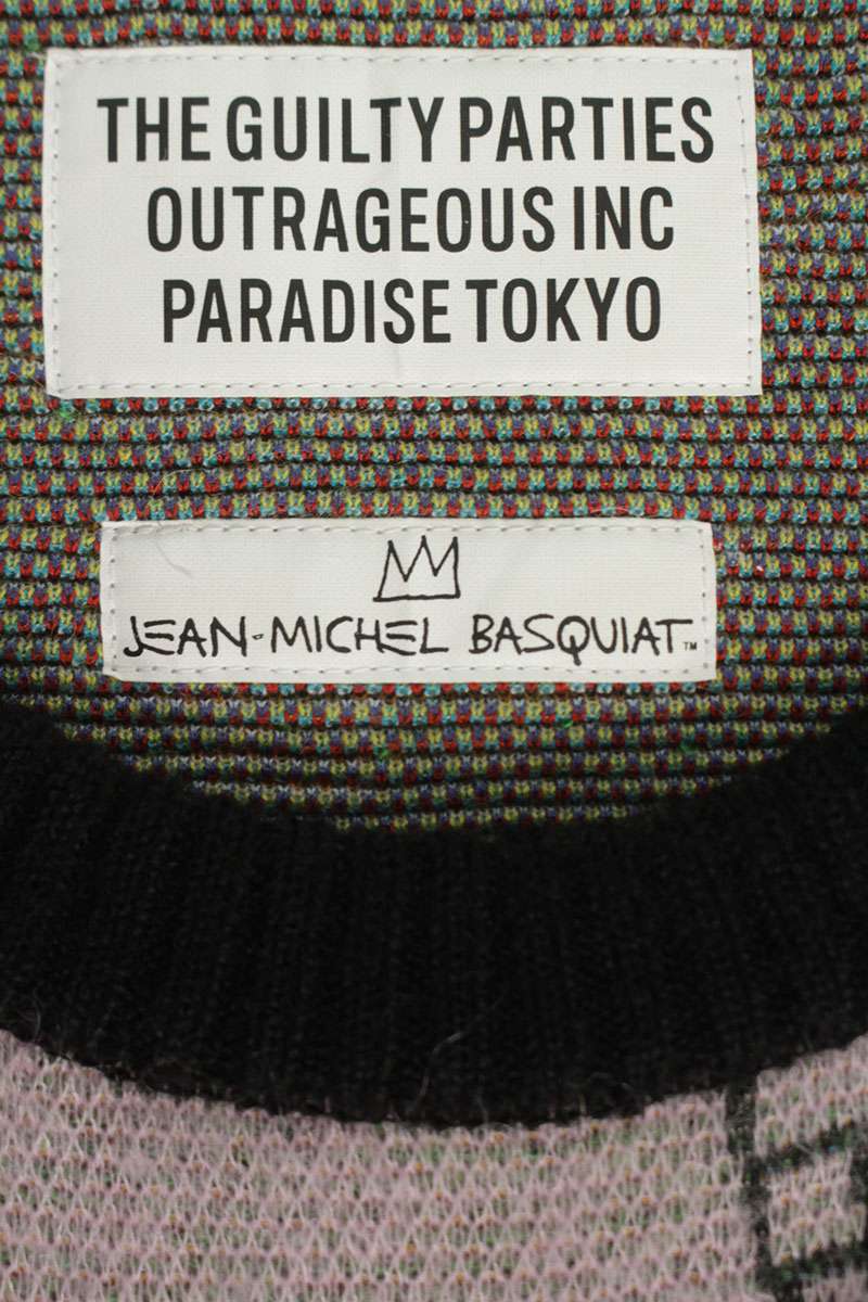 WACKO MARIA JEAN-MICHEL BASQUIAT MOHAIR KNIT Multi Size L