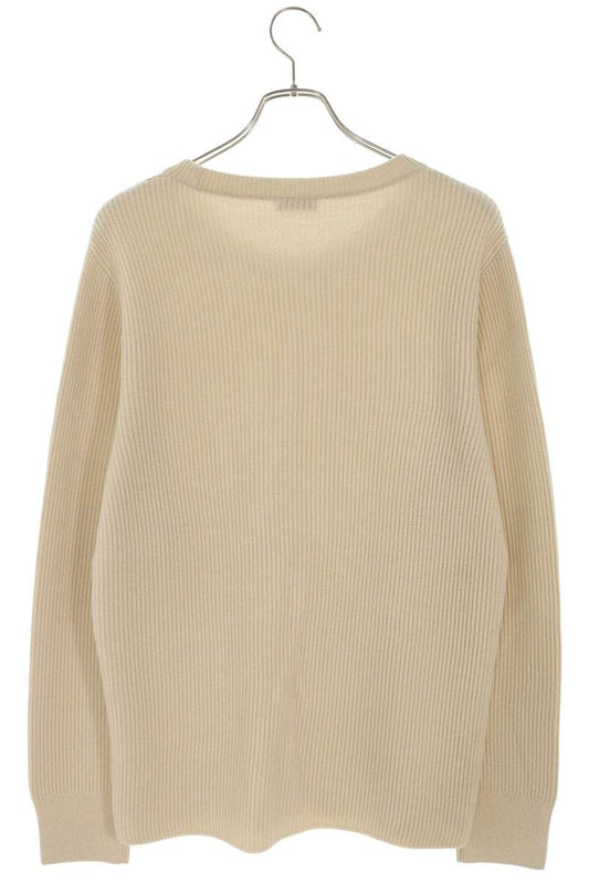 DRIES VAN NOTEN Wool Crewneck Knit Beige Size M
