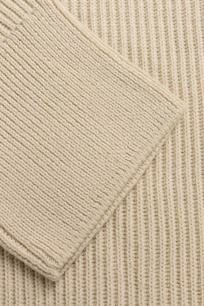 DRIES VAN NOTEN Wool Crewneck Knit Beige Size M