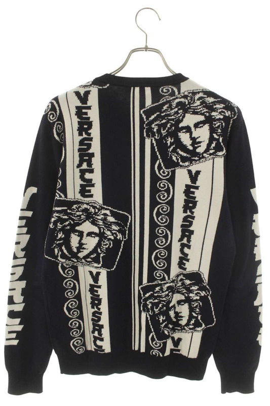 Versace Medusa Cotton Wool Blend Knit Multi Size S