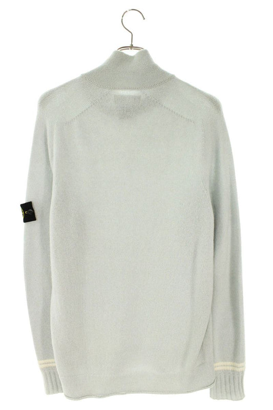 STONEISLAND High Neck Wool Knit Light Blue Size M