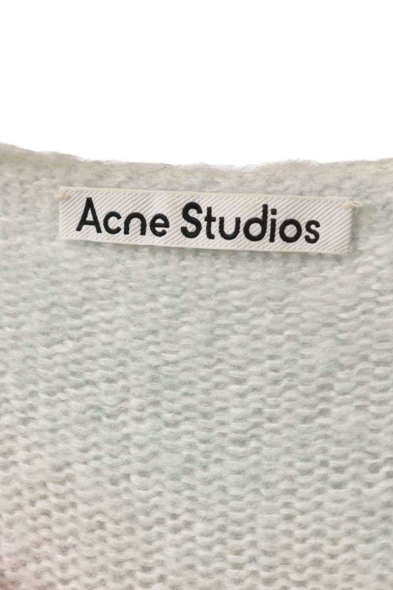 ACNE STUDIOS Mohair Stripe Knit Multicolor Size XL