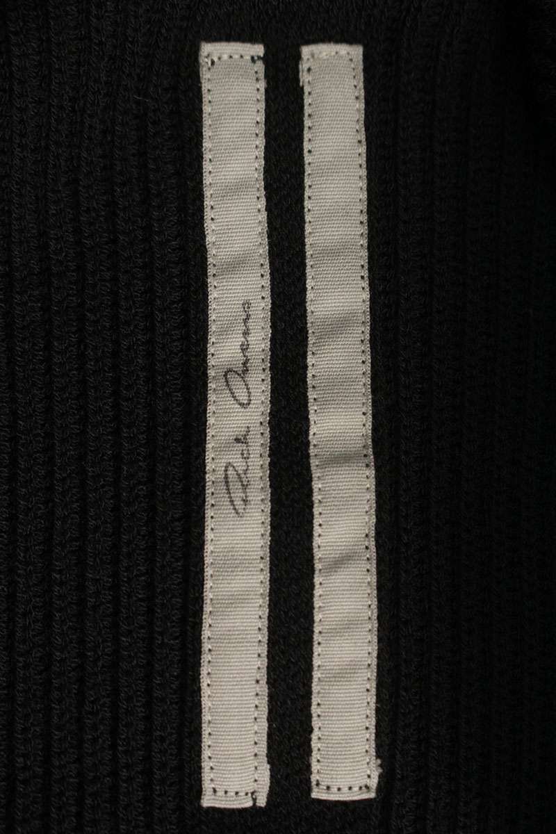 Rick Owens 26SS Wool Jumbo Crewneck Sweatshirt Black Size M