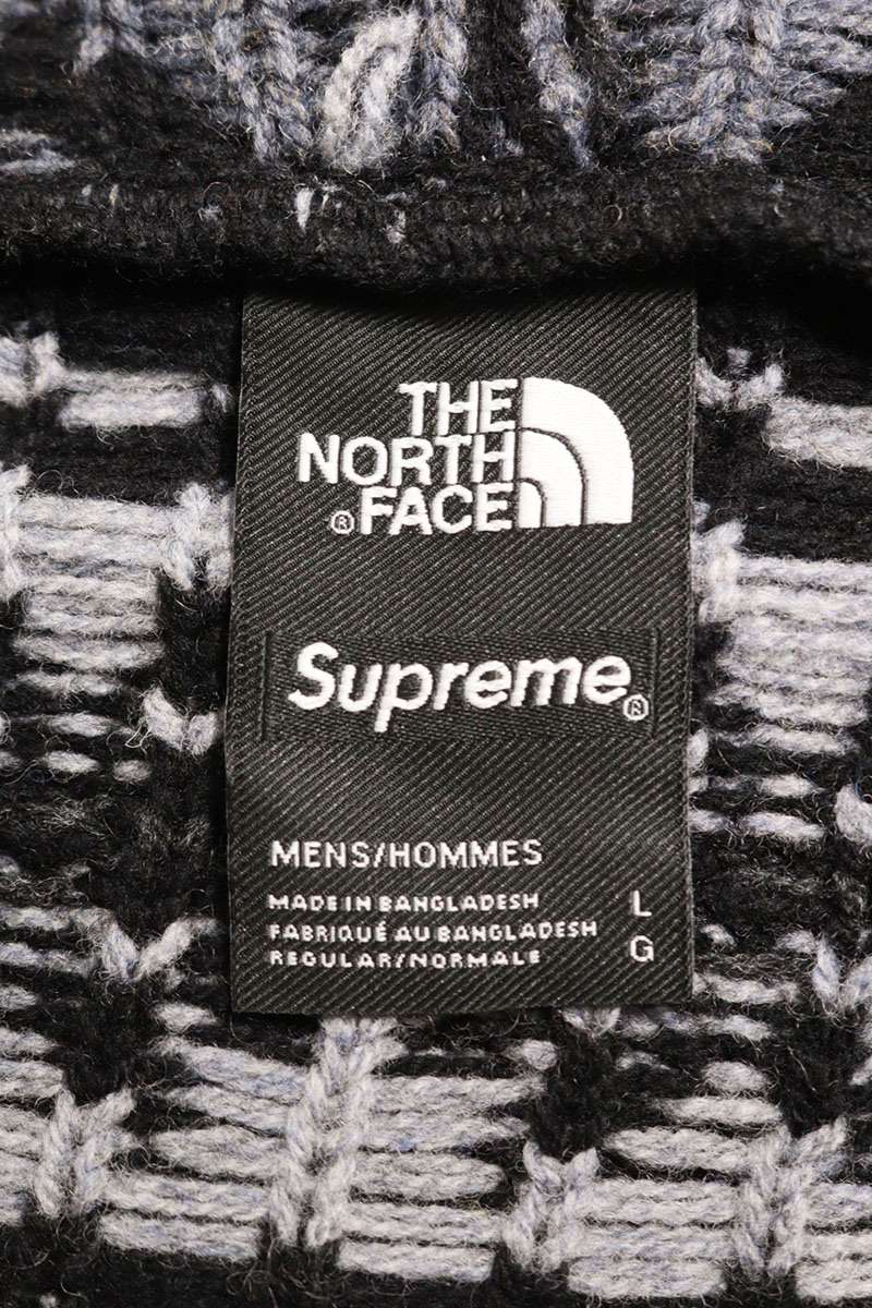 SUPREME 22AW x TNF Zip Up Hooded Sweater Black Size L