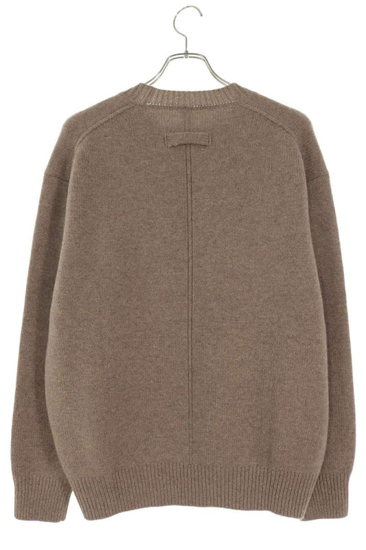 stein Extra Fine Wool Crew Neck Knit Brown Size S