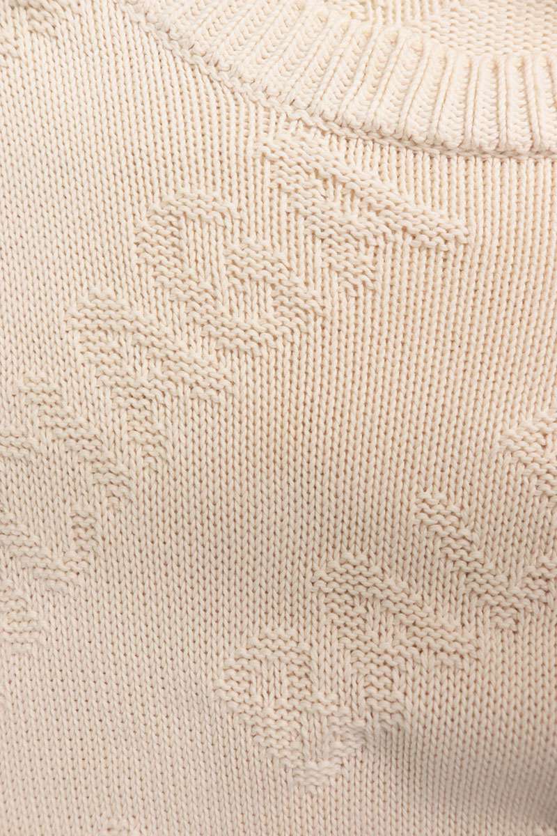 BALENCIAGA All Over Logo Crewneck Knit White Size XS