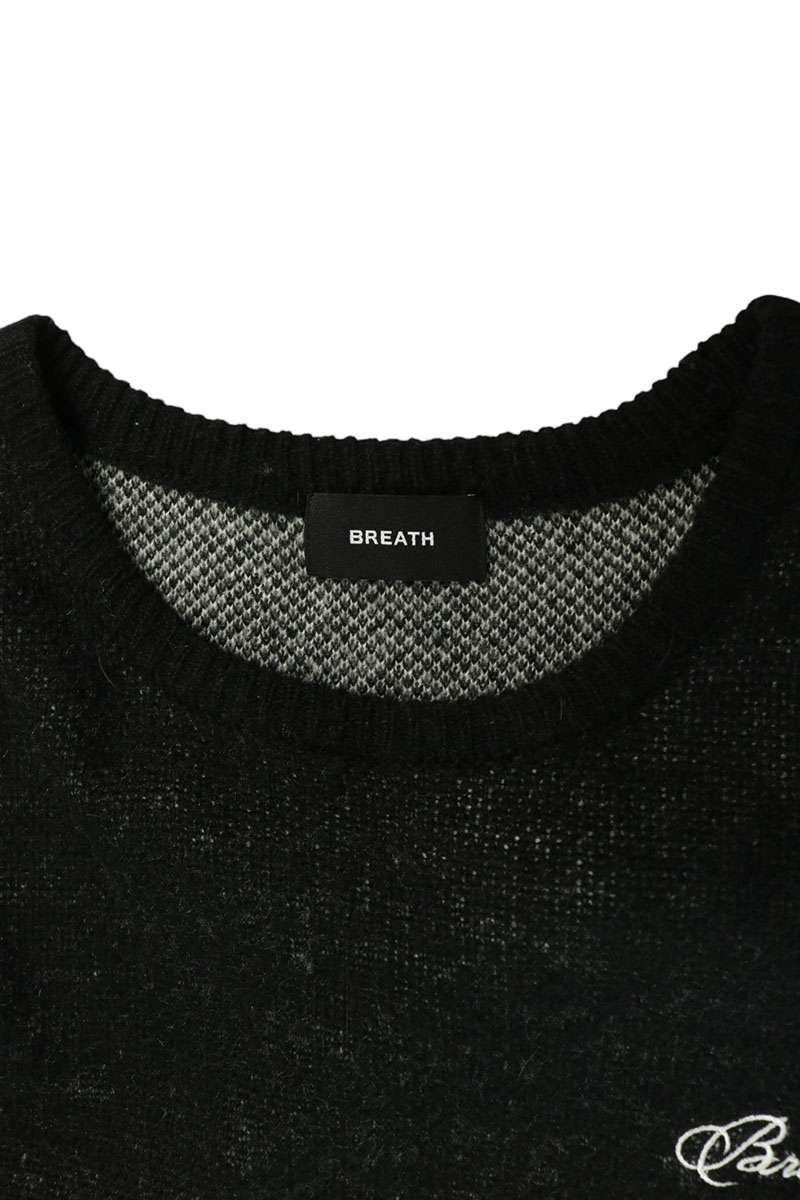 BLESS 25AW Angels Script Logo Acrylic Knit Black Size L