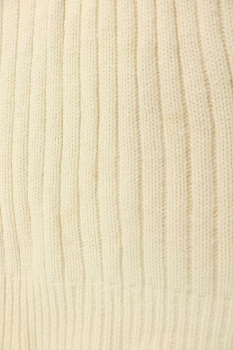 DIOR Mock Neck Cashmere Blend Wool Knit White/Green Size L