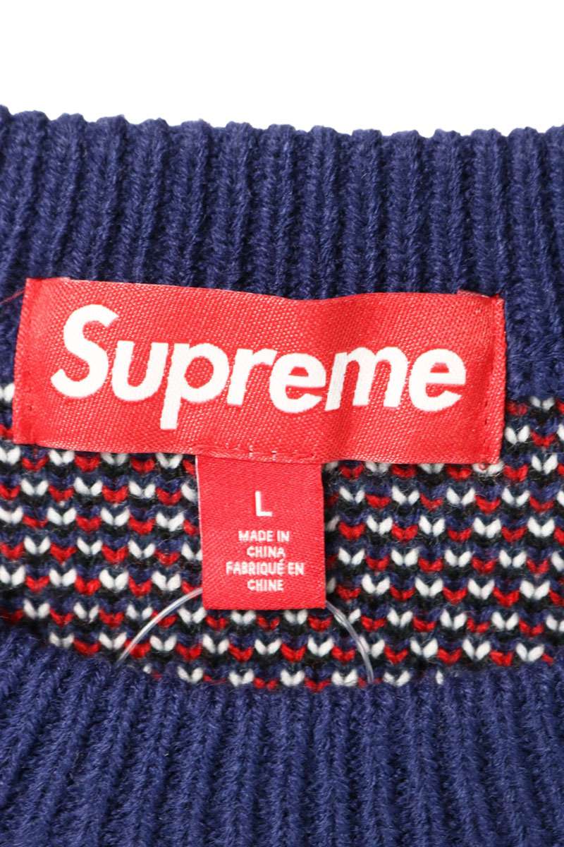 SUPREME 25AW Target Sweater Navy Size L