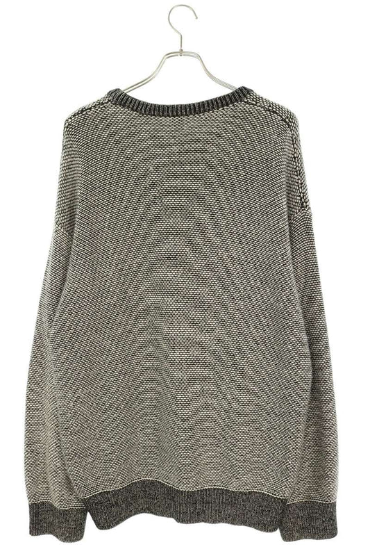 LOEWE White Black Anagram Alpaca Blend Sweater