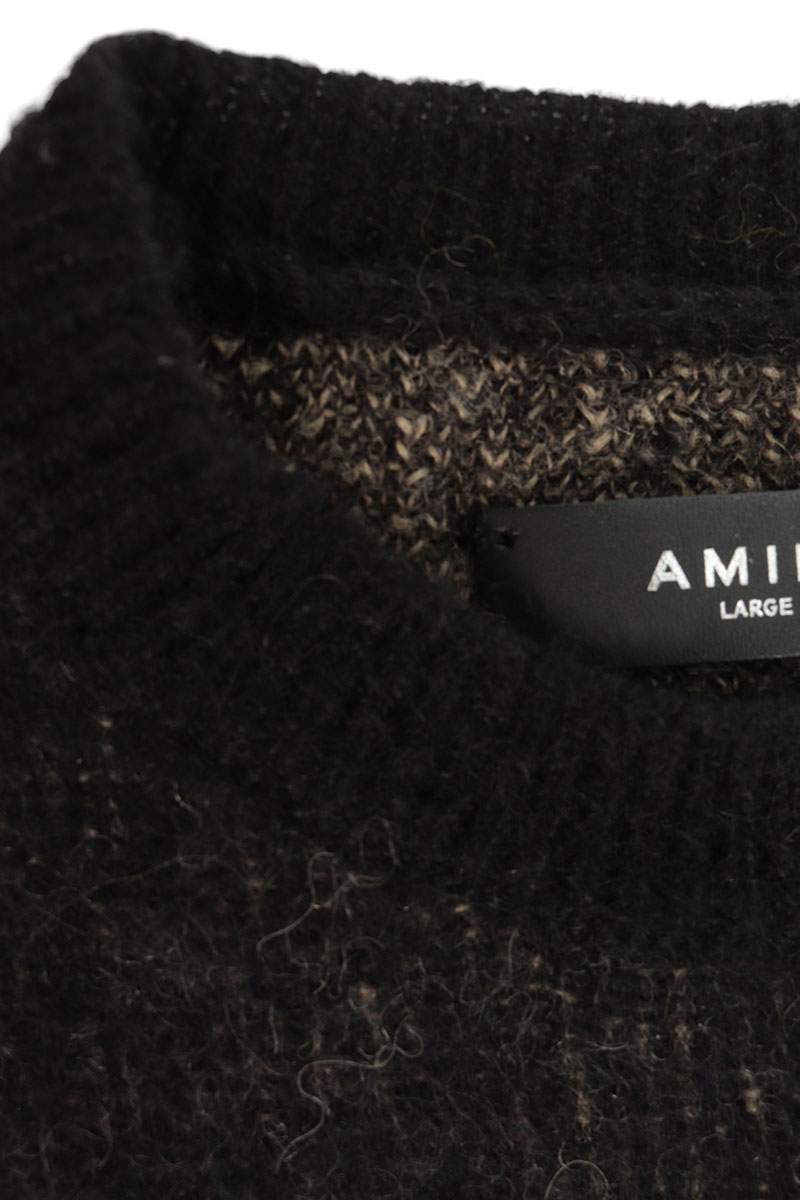 AMIRI Wolf Design Mohair Crewneck Sweater Size L