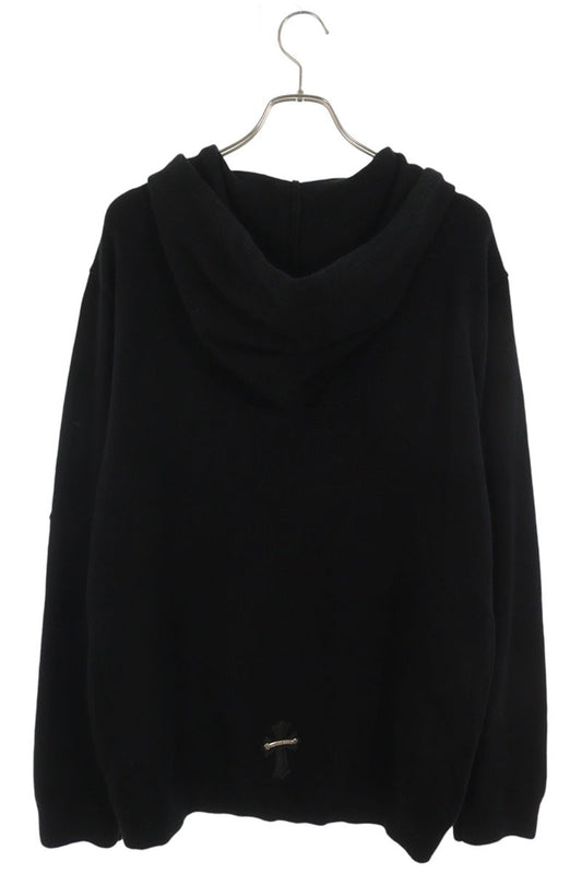 Chrome Hearts Black Cross Patch Cashmere Pullover Size XXL