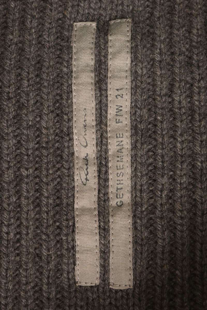Rick Owens Cashmere Crewneck Knit Gray Size S