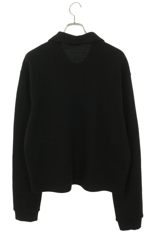 OUR LEGACY Black Box Fit Wool Blend Knit Polo Size 50