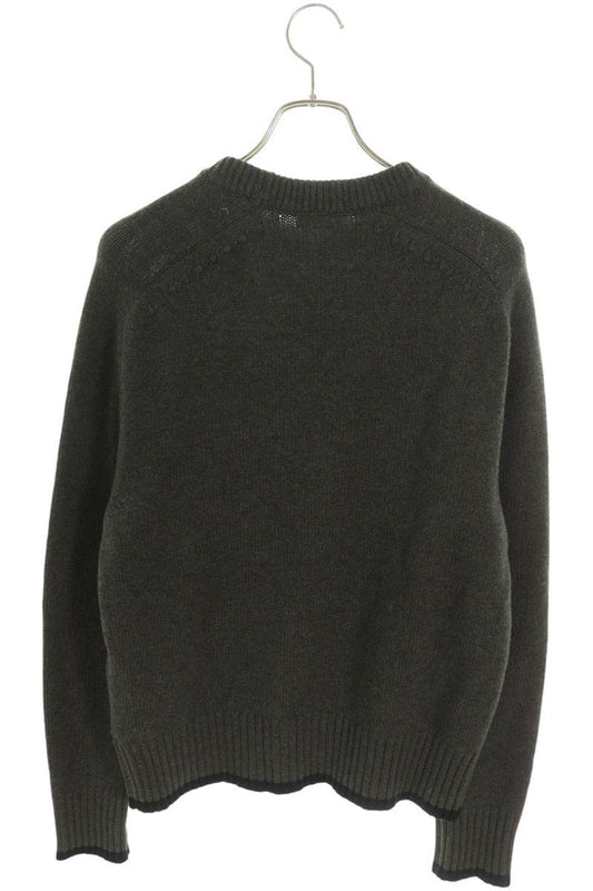 DIOR Atelier Logo Wool Knit Sweater Green Size S