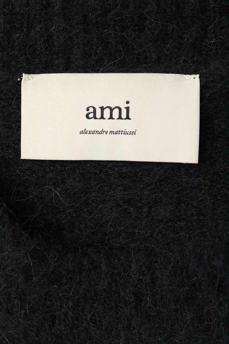 AMI Alexandre Mattiussi Alpaca Mohair Knit Black Size S