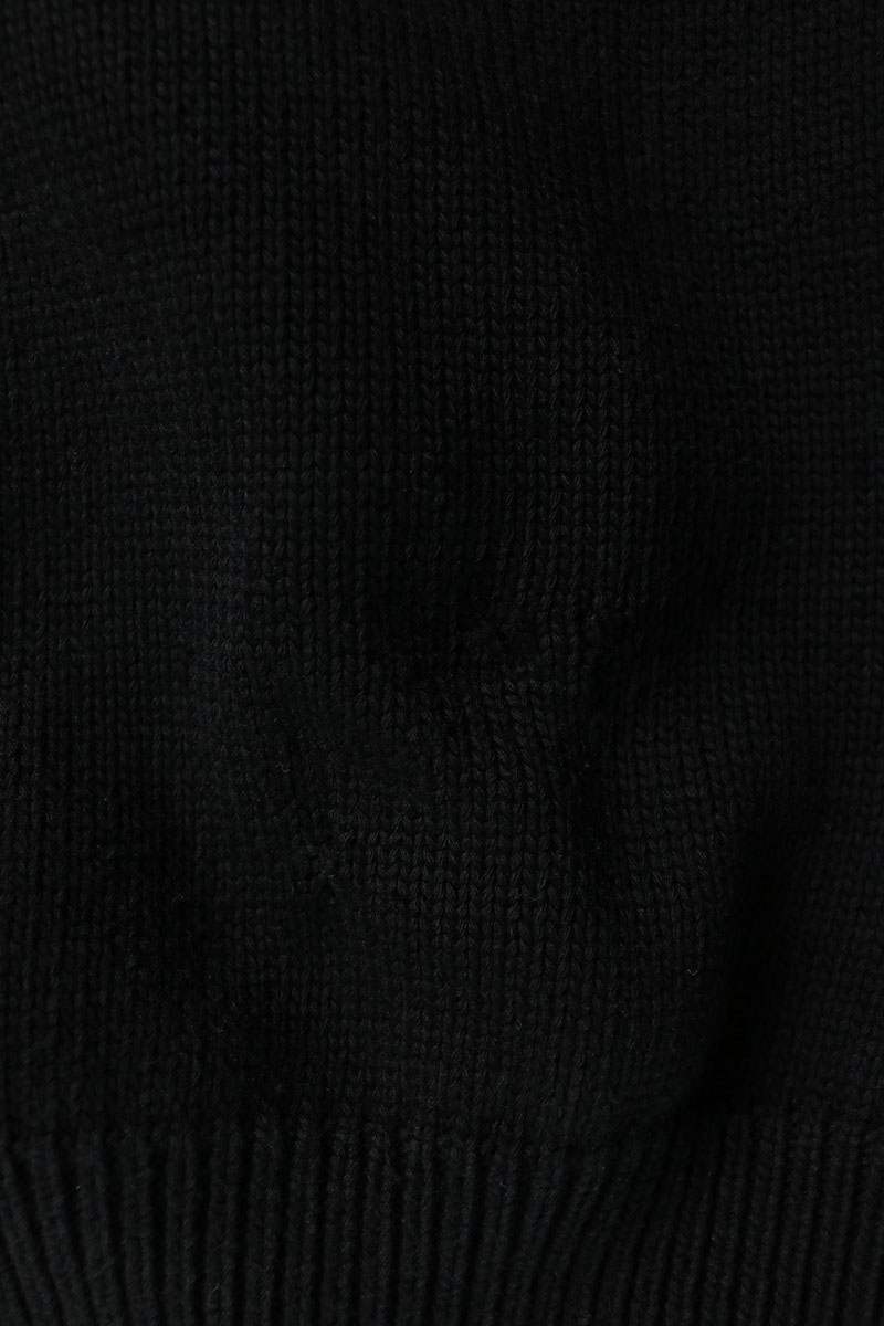 LOEWE Anagram Embroidered Knit Sweater Black/Navy Size XS