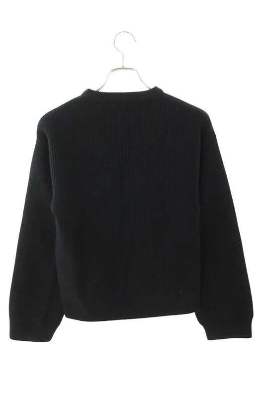 JUN Wool Crewneck Knit Black Size S/M