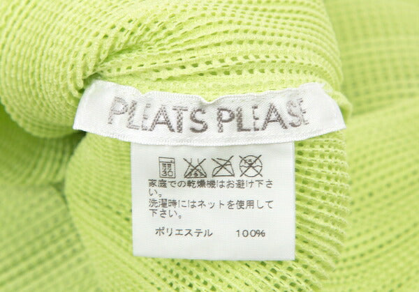PLEATS PLEASE Mesh Flat Design Top Green Size 3