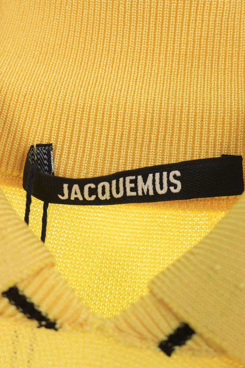 JACQUEMUS 25SS Back Logo Embroidered S/S Polo Yellow Size S