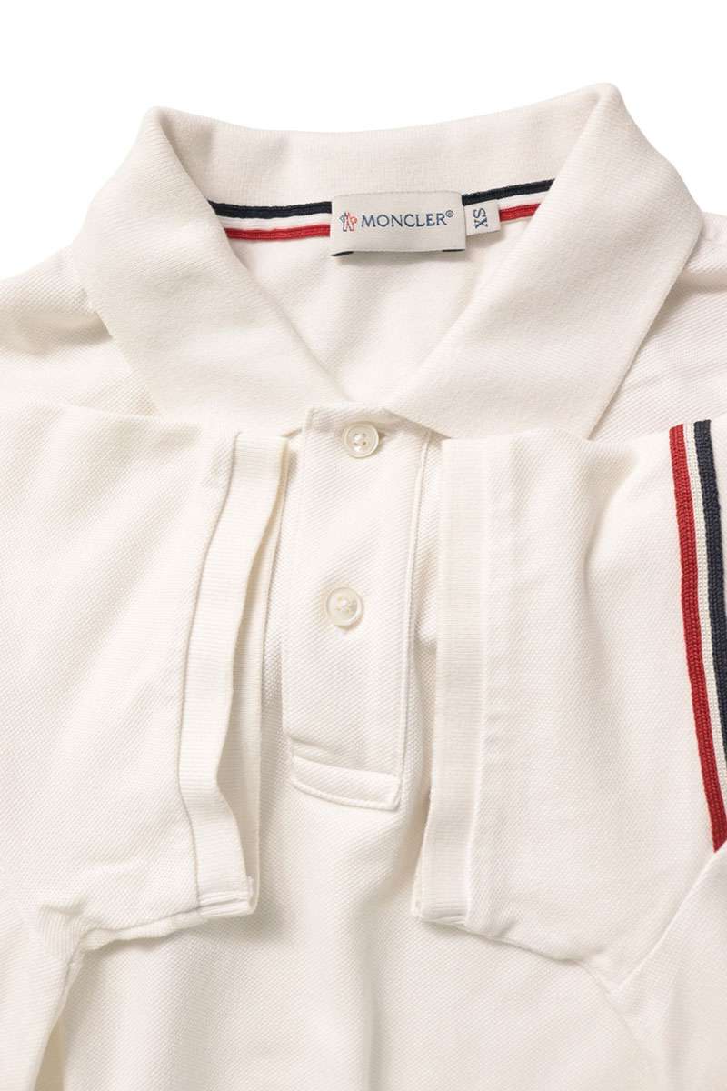 MONCLER Sleeve Logo Polo White Size XS
