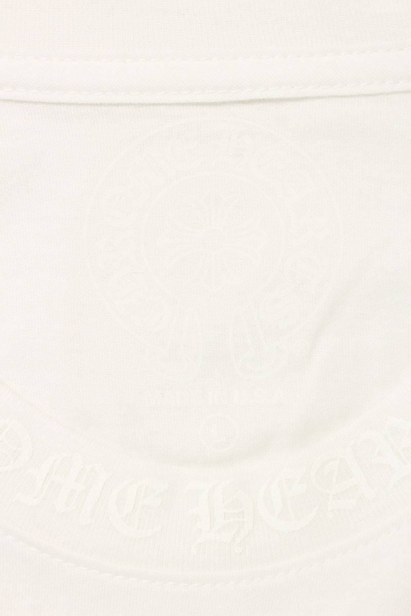 Chrome Hearts Neck Logo Print Long Sleeve Tee White Size L