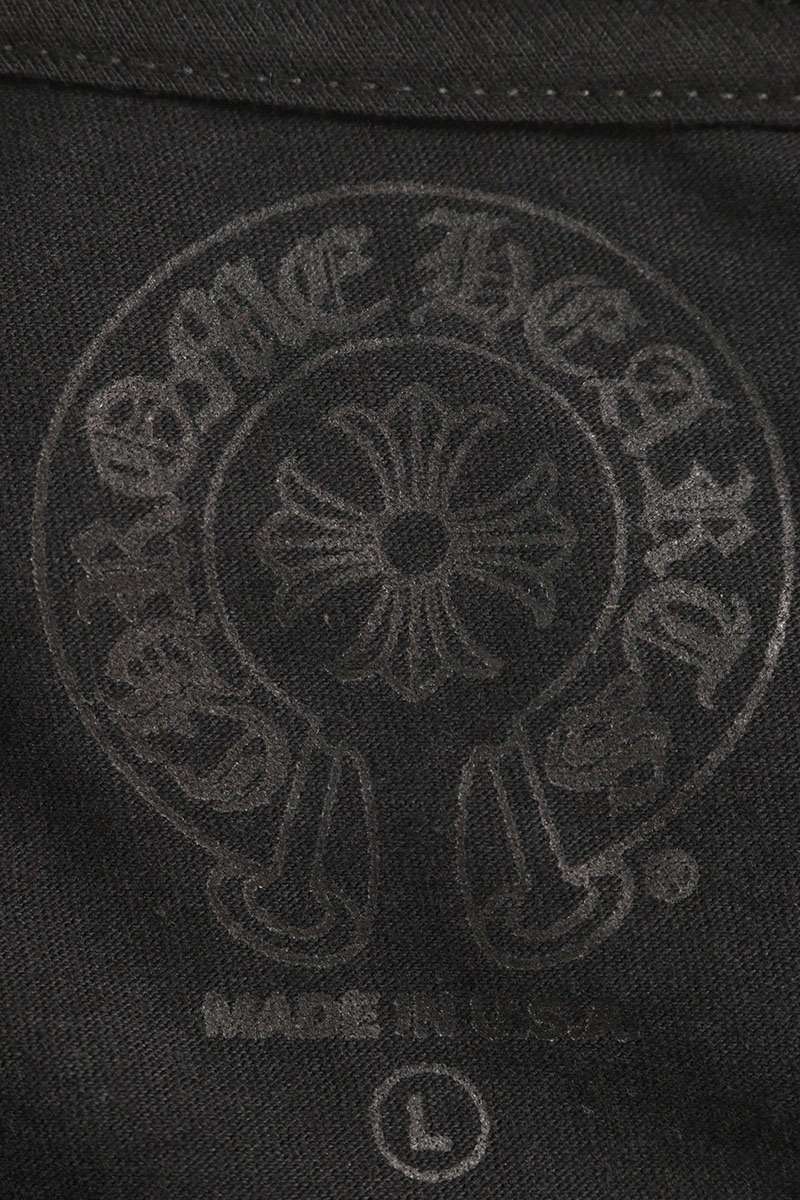Chrome Hearts Neck Logo Print Long Sleeve Tee Multi Size L