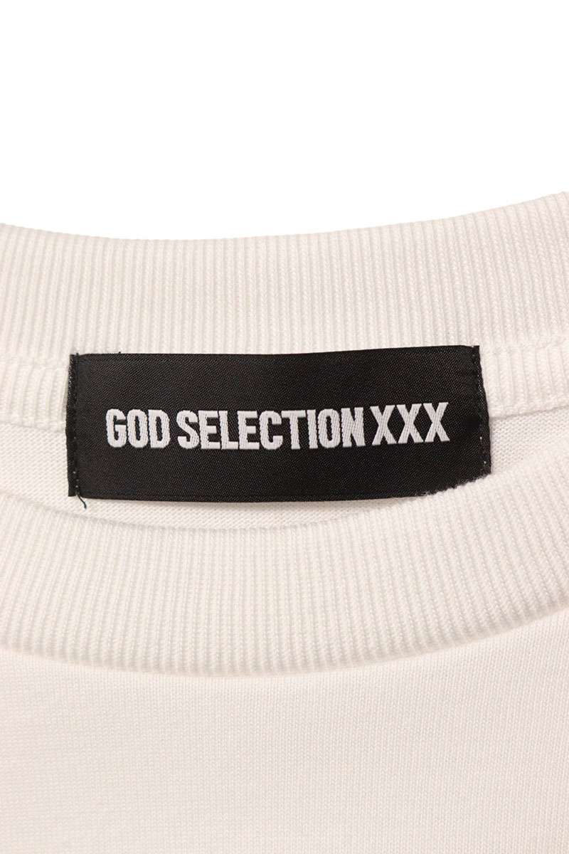 GOD SELECTION XXX Graphic Logo Long Sleeve Tee White Size L