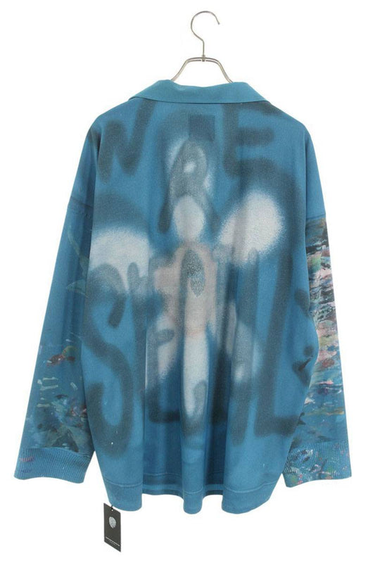 TALKING ABOUT THE ABSTRACTION Transfer Print Pullover Size L