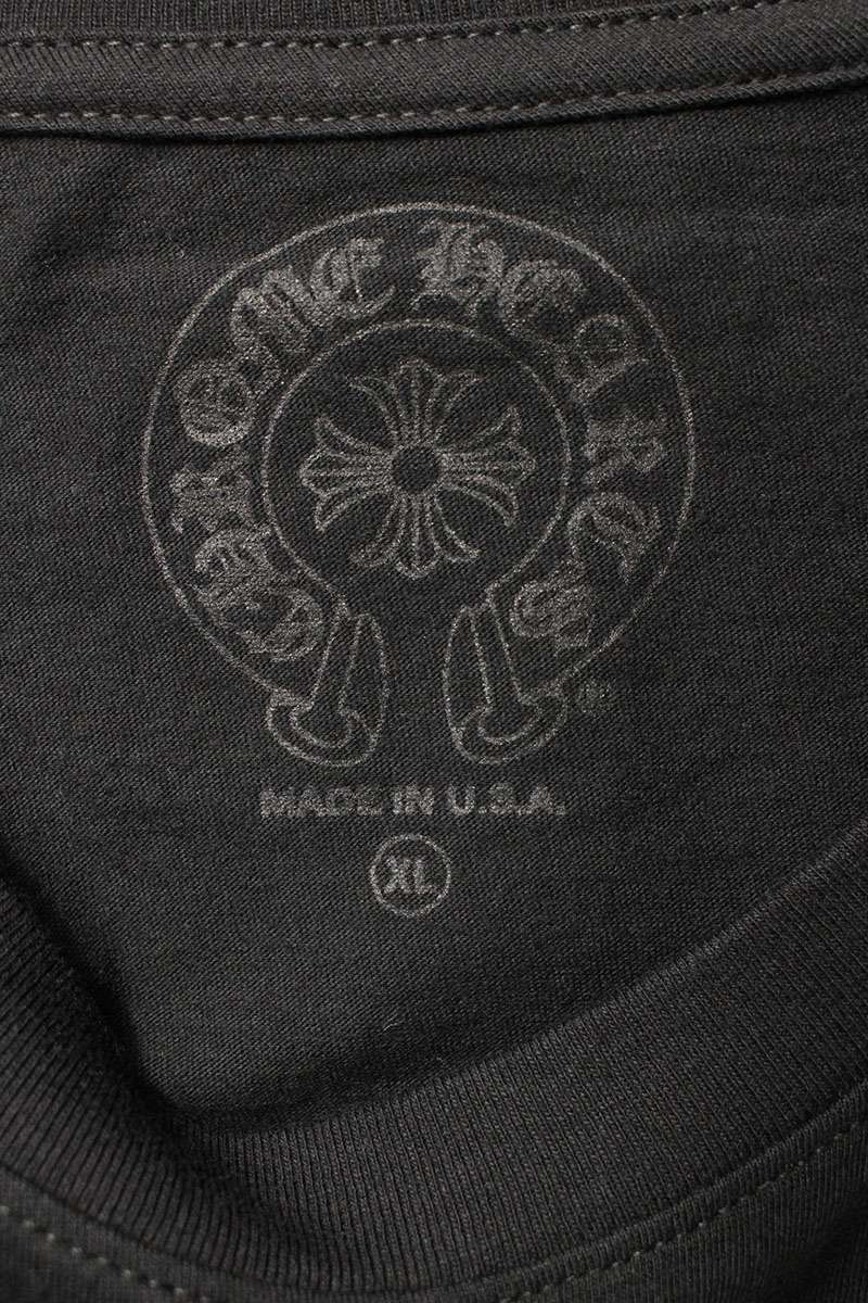 Chrome Hearts Miami Ltd. Sleeve Logo Long Sleeve Tee Black Size XL