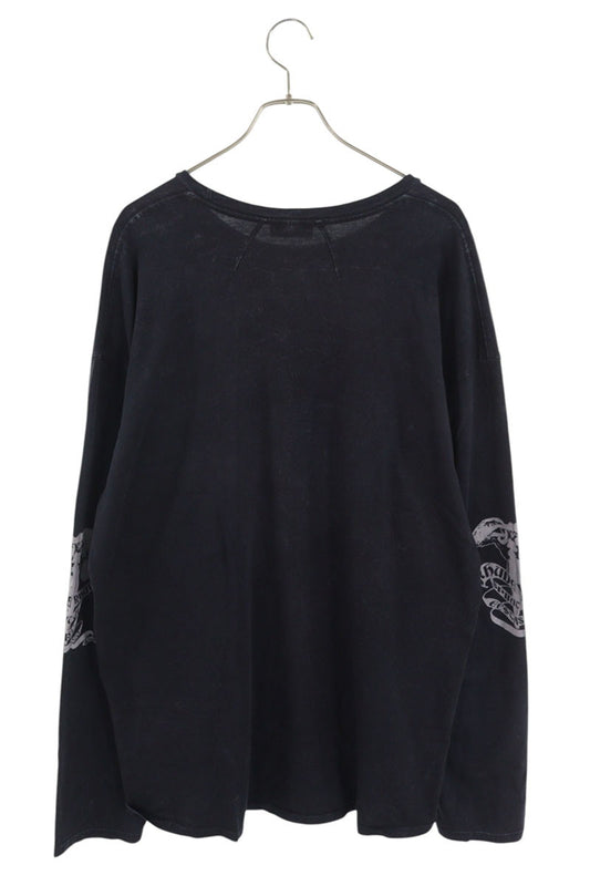 Rhude Vintage Print Long Sleeve T-Shirt Black Size L