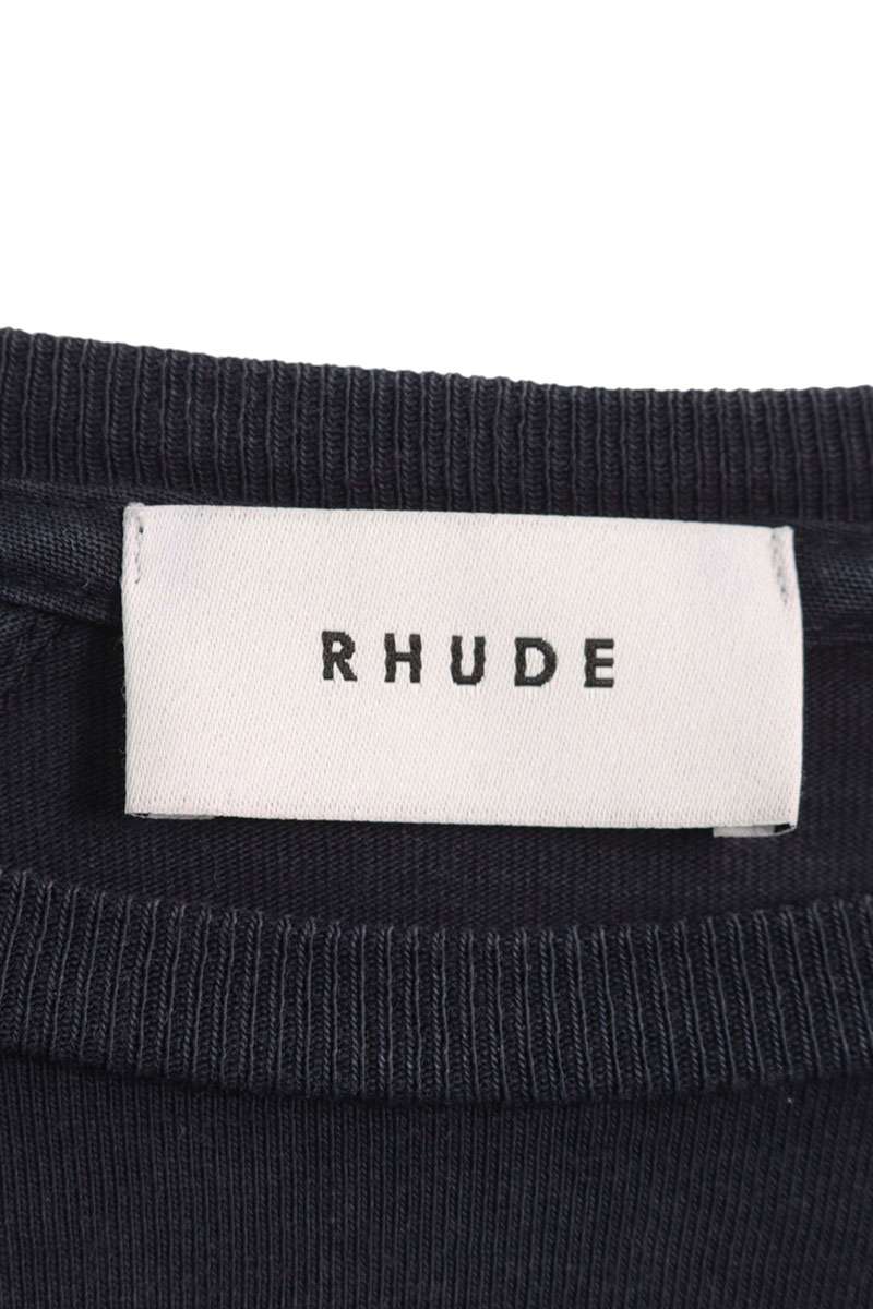 Rhude Vintage Print Long Sleeve T-Shirt Black Size L