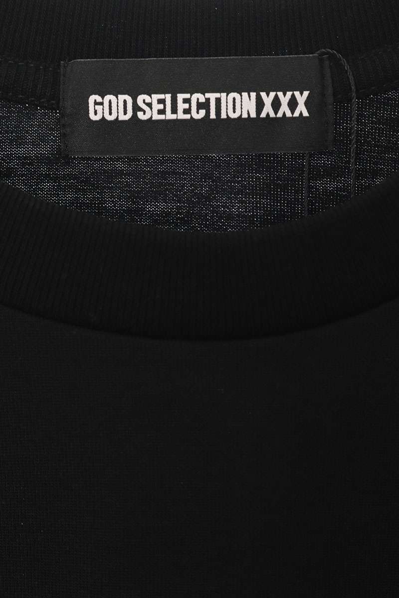 GOD SELECTION XXX Back Photo Print Long Sleeve Tee Black Size S