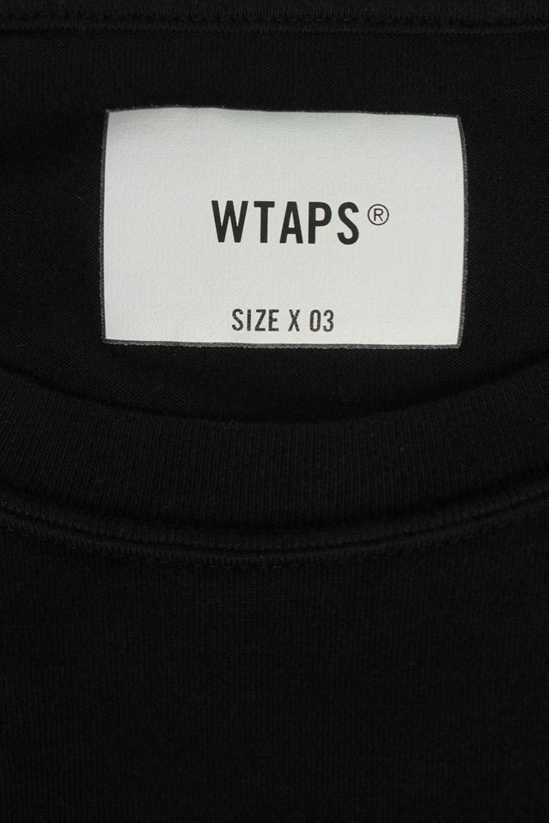 WTAPS Logo Embroidered Long Sleeve Tee Black Size L
