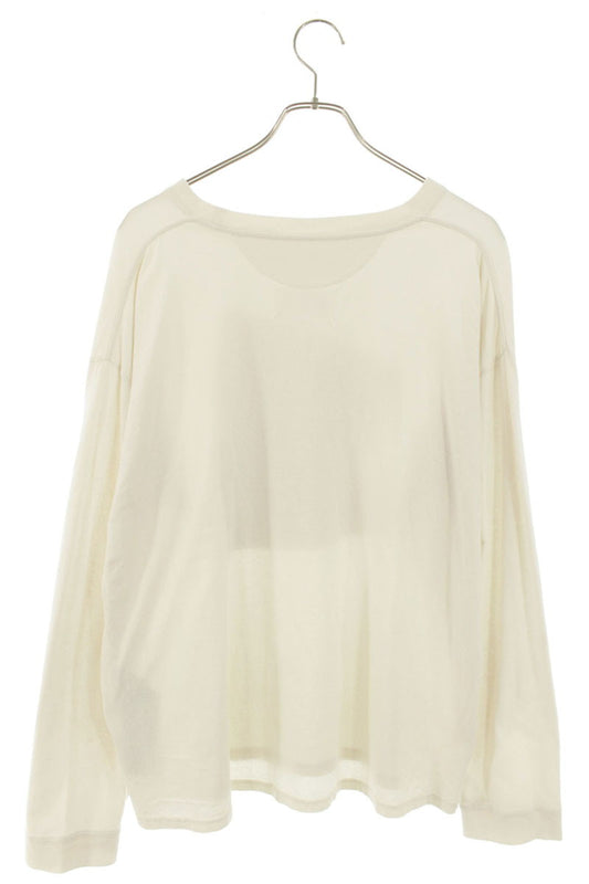 Maison Margiela 24SS Front Print Long Sleeve T-Shirt White Size S