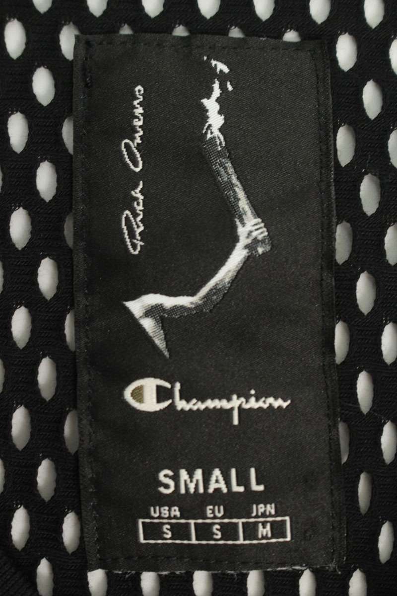 Rick Owens x Champion Mesh Panel Long Sleeve Tee Black Size S