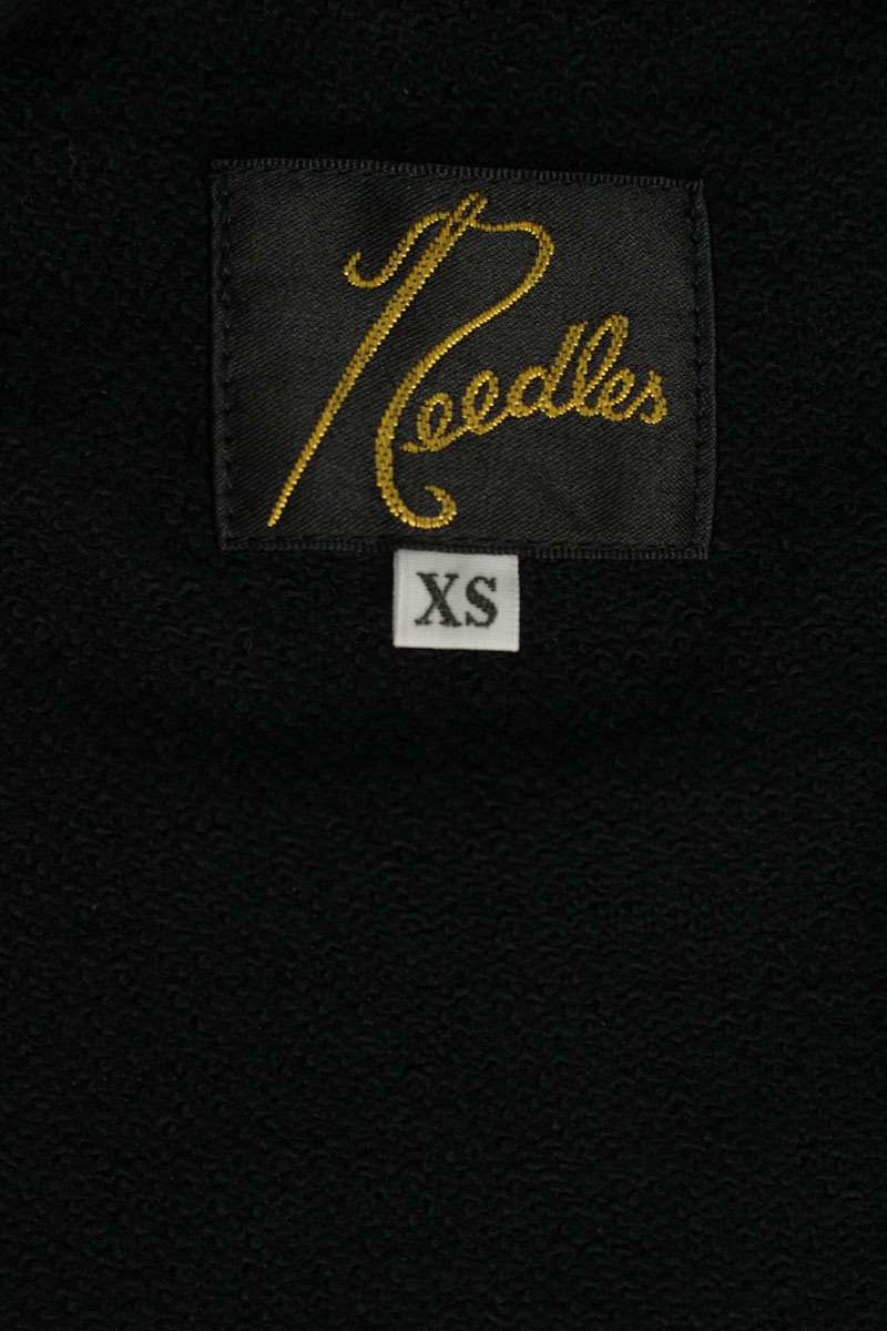 Needles Logo Embroidered Mockneck Long Sleeve Top Black Size XS