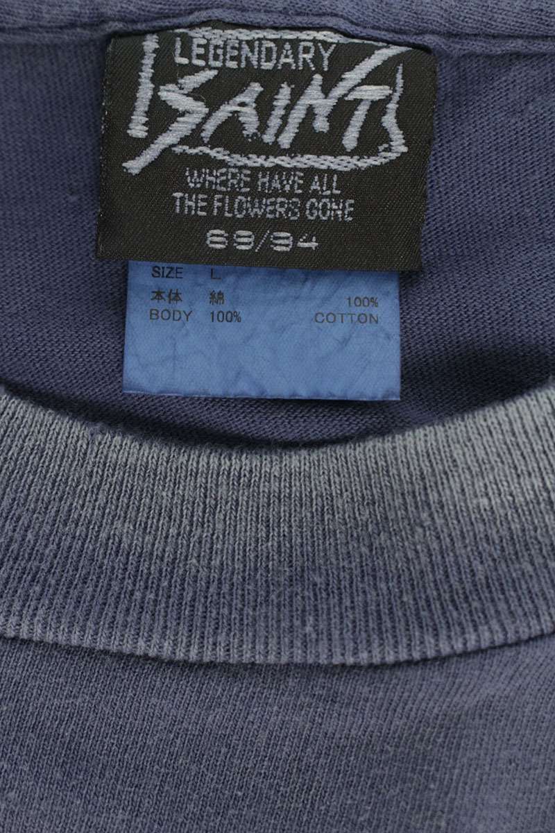 SAINT MICHAEL 25AW Vintage Effect BABYLON Logo Long Sleeve Size L