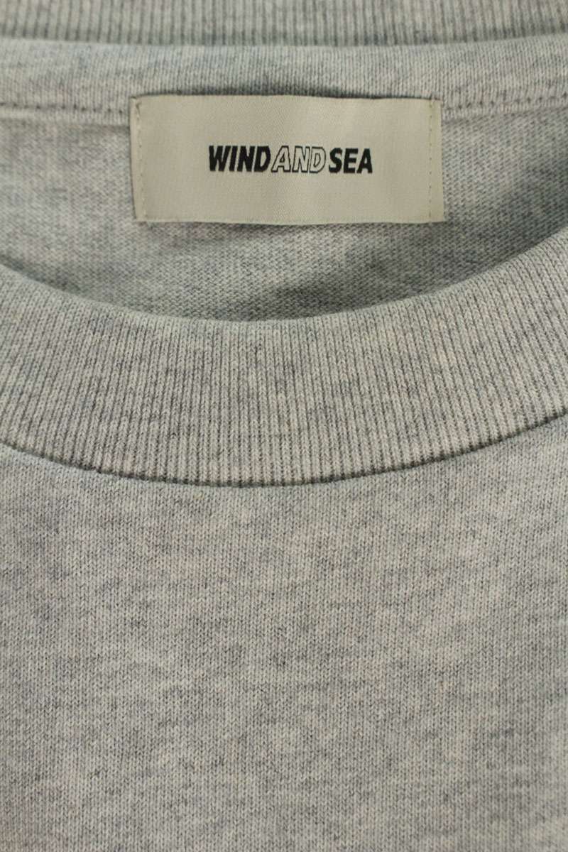 WIND AND SEA Movie Graphic Long Sleeve Tee Gray Size M