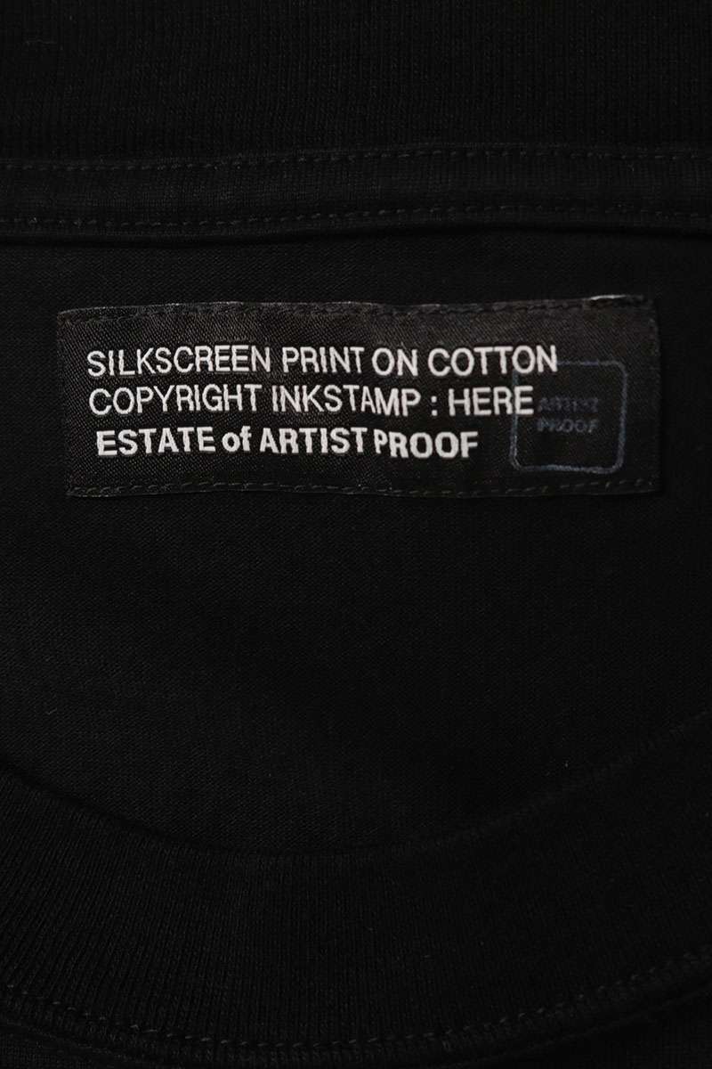 ARTIST PROOF Logo Embroidered Long Sleeve Tee Black Size XL